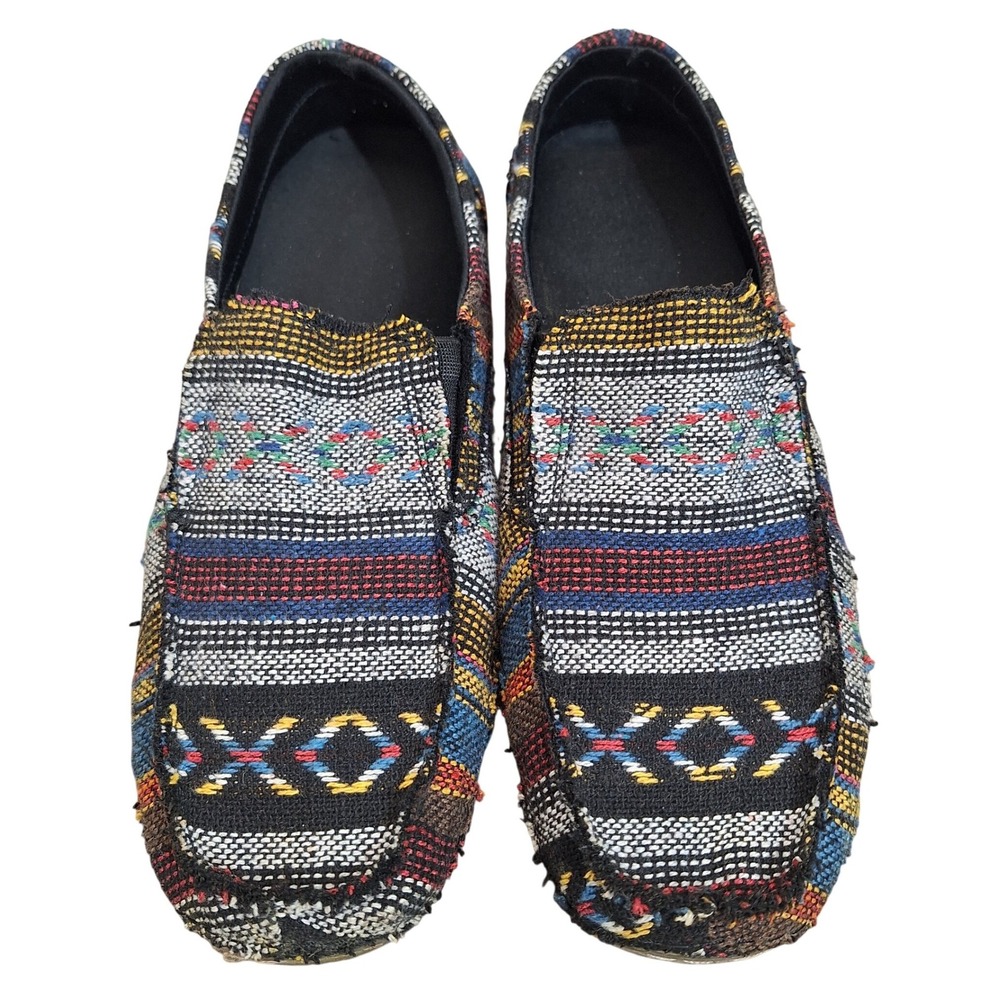 Roper Womens Serape Southwestern Slip On Loafers Multicolor 09-021-1776-0124 9.5